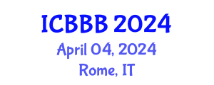 International Conference on Bioscience, Biotechnology, and Biochemistry (ICBBB) April 04, 2024 - Rome, Italy