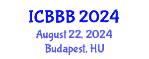 International Conference on Bioscience, Biotechnology, and Biochemistry (ICBBB) August 22, 2024 - Budapest, Hungary