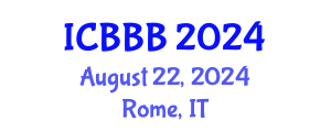 International Conference on Bioscience, Biotechnology, and Biochemistry (ICBBB) August 22, 2024 - Rome, Italy