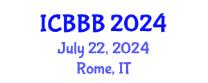 International Conference on Bioscience, Biotechnology, and Biochemistry (ICBBB) July 22, 2024 - Rome, Italy