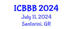 International Conference on Bioscience, Biotechnology, and Biochemistry (ICBBB) July 11, 2024 - Santorini, Greece