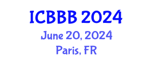 International Conference on Bioscience, Biotechnology, and Biochemistry (ICBBB) June 20, 2024 - Paris, France