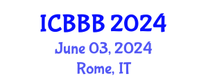 International Conference on Bioscience, Biotechnology, and Biochemistry (ICBBB) June 03, 2024 - Rome, Italy