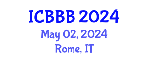 International Conference on Bioscience, Biotechnology, and Biochemistry (ICBBB) May 02, 2024 - Rome, Italy