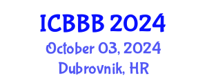 International Conference on Bioscience, Biotechnology, and Biochemistry (ICBBB) October 03, 2024 - Dubrovnik, Croatia