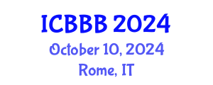 International Conference on Bioscience, Biotechnology, and Biochemistry (ICBBB) October 10, 2024 - Rome, Italy