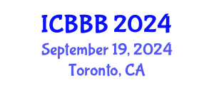 International Conference on Bioscience, Biotechnology, and Biochemistry (ICBBB) September 19, 2024 - Toronto, Canada