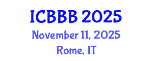 International Conference on Bioscience, Biotechnology, and Biochemistry (ICBBB) November 11, 2025 - Rome, Italy