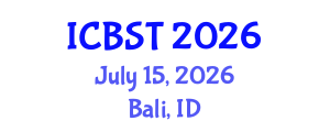 International Conference on BioSensing Technology (ICBST) July 15, 2026 - Bali, Indonesia