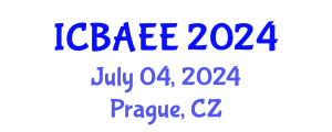 International Conference on Biotechnology, Agriculture, Environment and Energy (ICBAEE) July 04, 2024 - Prague, Czechia