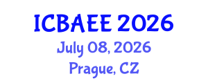 International Conference on Biotechnology, Agriculture, Environment and Energy (ICBAEE) July 08, 2026 - Prague, Czechia