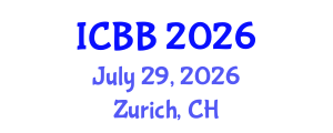 International Conference on Biotechnology and Biodiversity (ICBB) July 29, 2026 - Zurich, Switzerland