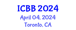 International Conference on Biotechnology and Bioengineering (ICBB) April 04, 2024 - Toronto, Canada
