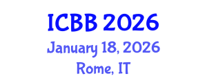 International Conference on Biotechnology and Bioengineering (ICBB) January 18, 2026 - Rome, Italy