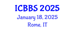 International Conference on Biotechnology and Biological Sciences (ICBBS) January 18, 2025 - Rome, Italy