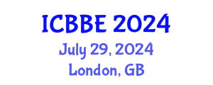 International Conference on Biotechnology and Biosystems Engineering (ICBBE) July 29, 2024 - London, United Kingdom