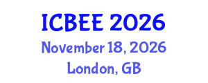 International Conference on Biotechnology and Environment Engineering (ICBEE) November 18, 2026 - London, United Kingdom