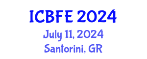 International Conference on Biotechnology and Food Engineering (ICBFE) July 11, 2024 - Santorini, Greece