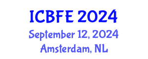 International Conference on Biotechnology and Food Engineering (ICBFE) September 12, 2024 - Amsterdam, Netherlands