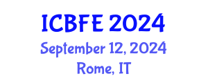 International Conference on Biotechnology and Food Engineering (ICBFE) September 12, 2024 - Rome, Italy