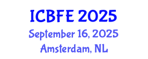 International Conference on Biotechnology and Food Engineering (ICBFE) September 16, 2025 - Amsterdam, Netherlands