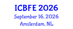 International Conference on Biotechnology and Food Engineering (ICBFE) September 16, 2026 - Amsterdam, Netherlands