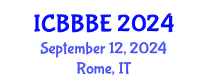 International Conference on Biotechnology, Bioengineering and Bioprocess Engineering (ICBBBE) September 12, 2024 - Rome, Italy