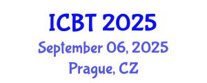 International Conference on Biotechnology (ICBT) September 06, 2025 - Prague, Czechia