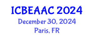 International Conference on Bitcoin, Ethereum, Altcoin, and Cryptocurrency (ICBEAAC) December 30, 2024 - Paris, France