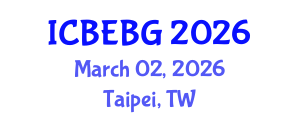 International Conference on Blue Economy and Blue Growth (ICBEBG) March 02, 2026 - Taipei, Taiwan
