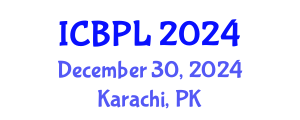 International Conference on Books, Publishing, and Libraries (ICBPL) December 30, 2024 - Karachi, Pakistan