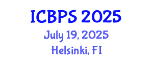 International Conference on Botany and Plant Science (ICBPS) July 19, 2025 - Helsinki, Finland