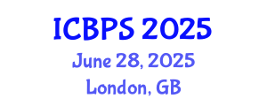 International Conference on Botany and Plant Science (ICBPS) June 28, 2025 - London, United Kingdom