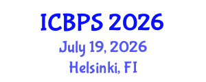 International Conference on Botany and Plant Science (ICBPS) July 19, 2026 - Helsinki, Finland