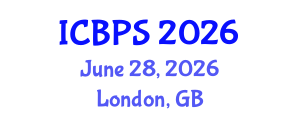 International Conference on Botany and Plant Science (ICBPS) June 28, 2026 - London, United Kingdom