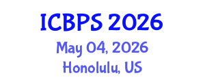 International Conference on Botany and Plant Science (ICBPS) May 04, 2026 - Honolulu, United States International Conference on Botany and Plant Science (ICBPS) May 04, 2026 - Honolulu, United States