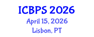 International Conference on Botany and Plant Sciences (ICBPS) April 15, 2026 - Lisbon, Portugal