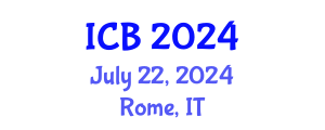 International Conference on Botany (ICB) July 22, 2024 - Rome, Italy
