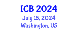 International Conference on Botany (ICB) July 15, 2024 - Washington, United States