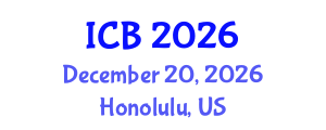 International Conference on Botany (ICB) December 20, 2026 - Honolulu, United States International Conference on Botany (ICB) December 20, 2026 - Honolulu, United States