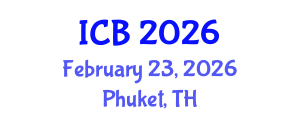 International Conference on Botany (ICB) February 23, 2026 - Phuket, Thailand International Conference on Botany (ICB) February 23, 2026 - Phuket, Thailand