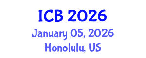 International Conference on Botany (ICB) January 05, 2026 - Honolulu, United States International Conference on Botany (ICB) January 05, 2026 - Honolulu, United States