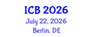 International Conference on Botany (ICB) July 22, 2026 - Berlin, Germany International Conference on Botany (ICB) July 22, 2026 - Berlin, Germany