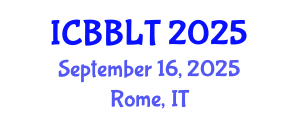 International Conference on Brain-Based Learning and Teaching (ICBBLT) September 16, 2025 - Rome, Italy
