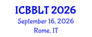 International Conference on Brain-Based Learning and Teaching (ICBBLT) September 16, 2026 - Rome, Italy