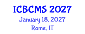 International Conference on Breast Cancer Management and Staging (ICBCMS) January 18, 2027 - Rome, Italy