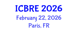 International Conference on Bridge and Railway Engineering (ICBRE) February 22, 2026 - Paris, France