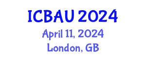 International Conference on Building, Architecture and Urbanism (ICBAU) April 11, 2024 - London, United Kingdom