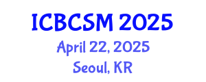 International Conference on Building Construction and Structural Materials (ICBCSM) April 22, 2025 - Seoul, Republic of Korea