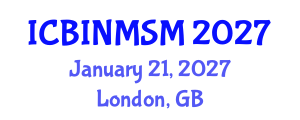 International Conference on Building Information Models and Space Management (ICBINMSM) January 21, 2027 - London, United Kingdom International Conference on Building Information Models and Space Management (ICBINMSM) January 21, 2027 - London, United Kingdom